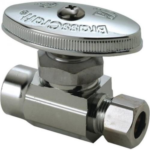 Straight valve 1/2 sweat x 3/8 comp r14x c brasscraft water supply line valves for sale
