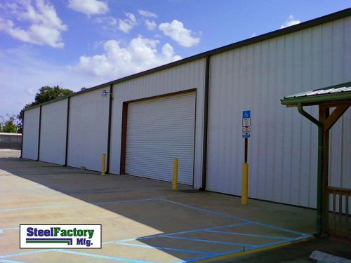 Steel factory mfg 60x125x16 prefab auto repair commercial truck storage building for sale