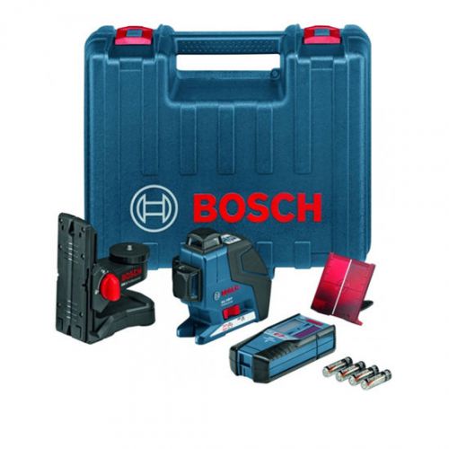 Bosch GLL3-80P + BM1 + LR2 Cross Line Laser Level Meter-based laser ranger