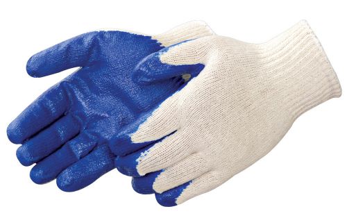 330007 Inline Latex Coated String Knit Gloves Colo: Blue 12 pair
