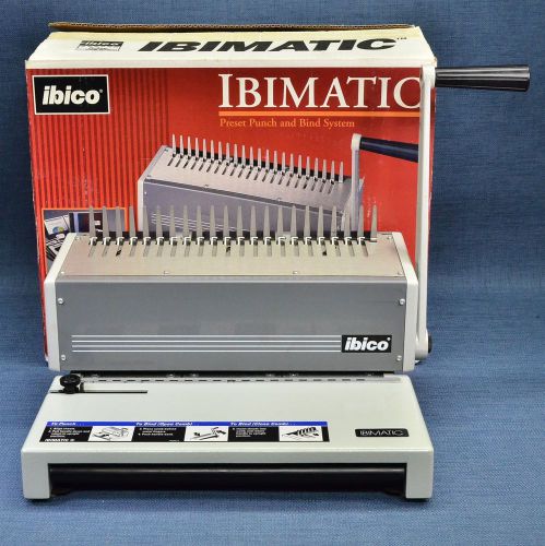 Ibico IBIMATIC Binding Machine - Preset Punch and Bind System