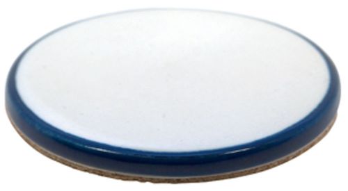 Overstock! sublimation ceramic coasters with blue rim (100/case) for sale