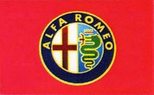 Alfa Romeo Red Flag 3&#039; x 5&#039; Premium Auto Indoor Outdoor Banner Sku5