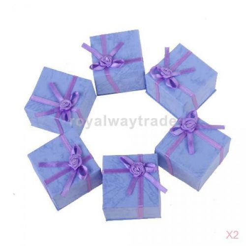 48x square gift present box case jewelry earing ring necklace -purple-40x40x29mm for sale