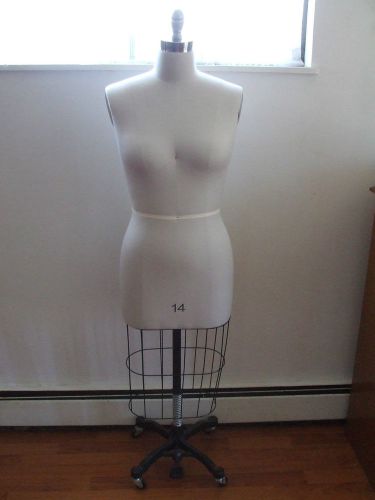 New Size 14 Female HalfBody Linen Cover Working Dress Form Form Only