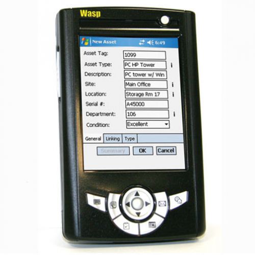 Wasp wpa1000 mobile computer / bar code asset windows mobile scanner - new! for sale