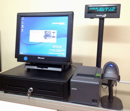 New retail point of sale pos system all in one touchscreen pro turn-key for sale