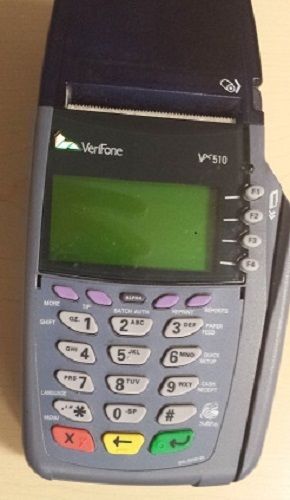 VERIFONE VX510 510 DIAL SINGLE COMM CREDIT CARD MACHINE TERMINAL