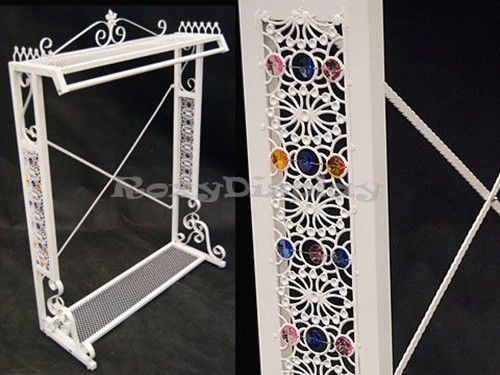 Curly garment rack unique art design white color #ty-wh080 for sale