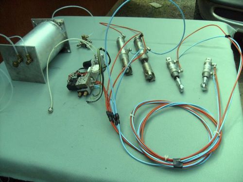 Used !!! Air Activated Push Rod Cylinders, Valves, Lines, Distribution Tank