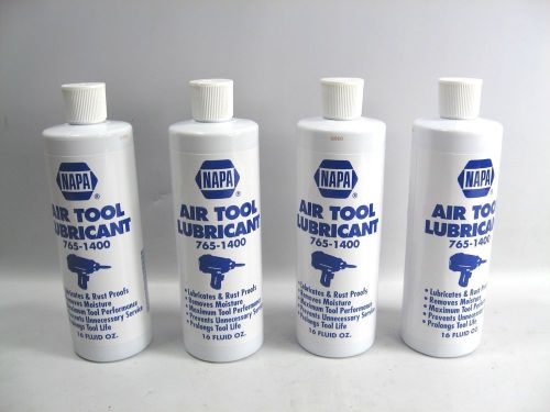 4X 16 Oz Bottle NAPA Air Tool Lubricant Oil Rust Proof Pneumatic Grease 765-1400