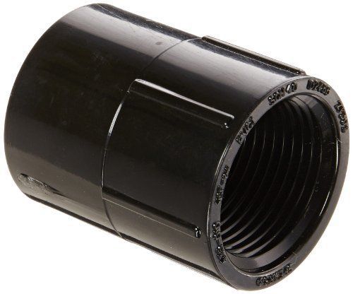Spears 435-b series pvc pipe fitting  adapter  schedule 40  black  1&#034; socket x 1 for sale