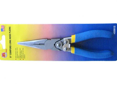 Free shipping 8&#034; COMPOUND long nose Plier DROP FORGED HEAT TREATED H20012