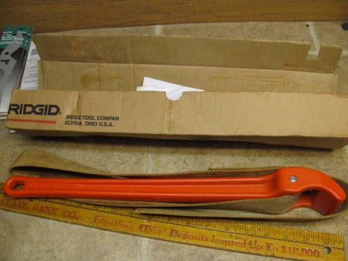 Ridgid No 5 Strap Wrench 18&#034; Aluminum Handle 48&#034; Strap 31365