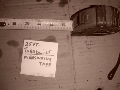 25&#039; Turabuilt measuring tape
