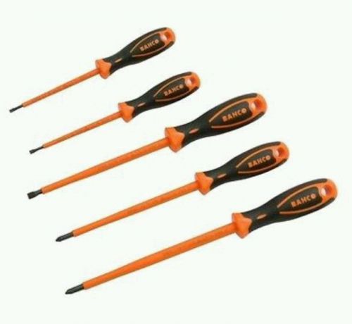 Bahco 820VDE-5 Set Of 5 VDE Insulated Screwdrivers Pozi &amp; Slotted