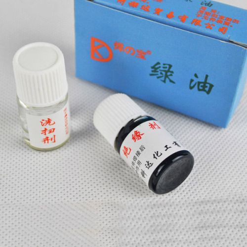 Kd 2-in-1 green oil circuit board repairing protecting paint + cleaning oil for sale