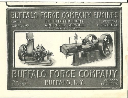 July 1904 Buffalo Forge Co. Buffalo, N.Y. Buffalo Forge Engines ad