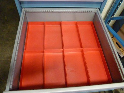 8  6&#034; x 12&#034; x 2&#034;  plastic boxes fit lista vidmar toolbox organizers dividers for sale