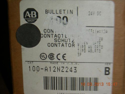 ALLEN BRADLEY CONTACTOR 100-A12NZ243
