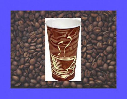 Dopaco Swirl Design 8 oz Paper Hot Cups 1000 ct 4834