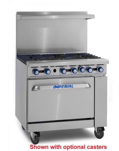 NEW Imperial IR-6 36&#034; Gas Range, 6-Burners, 1-Ovens / Free Delivery in Florida