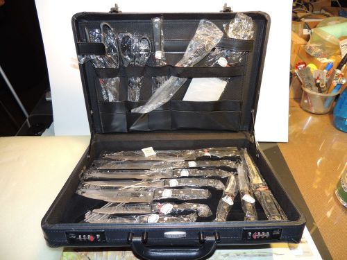 Berghoff 16 pcs Stainless Steel chef knives Set in lockable case