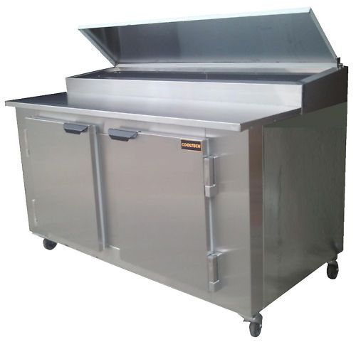 60&#034; New US-MadeTwo (2) Door Refrigerated Pizza Salad Prep Table Restaurant