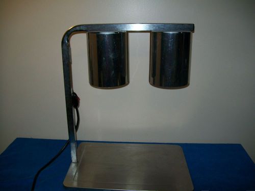 Apw dw-1a portable heat lamp, double 250 watt infrared bulbs for sale