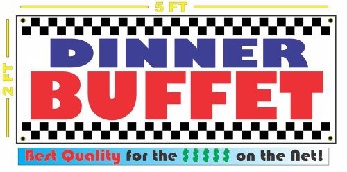 DINNER BUFFET All Weather Banner Sign Full Color ALL YOU CAN EAT Resturant