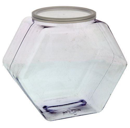 SE - Jar - Plastic  with Lid  6.5x7in. - TUB-MED