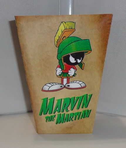 MARVIN THE MARTIAN POPCORN BOX. LOONEY TUNES CARTOONS......FREE SHIPPING