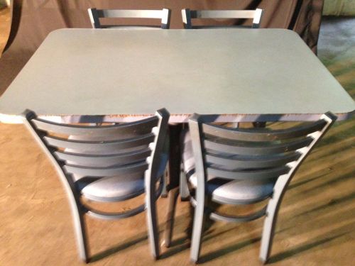 Table and chairs; 4-top table, 4 chairs