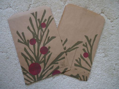 50 KRAFT CHRISTMAS PAPER MERCHANDISE/PARTY FAVOR BAGS - 9 1/4 BY 6 1/4