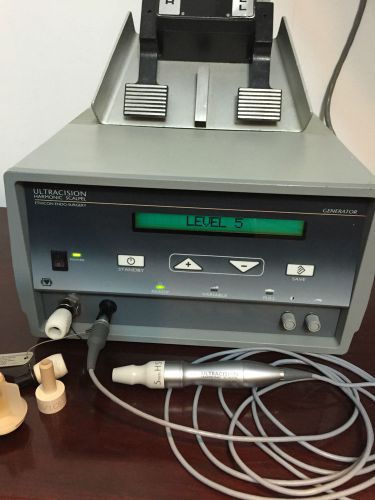 Ethicon ULTRACISION Harmonic G110 Generator with HARMONIC Scalpel and Footswitch
