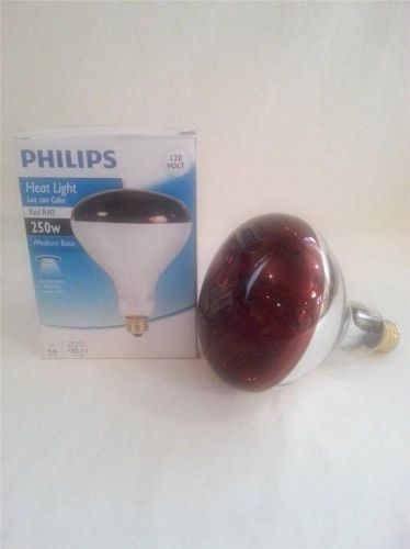 Philips 415836 Heat Lamp 250-Watt R40 Flood Light Bulb, Free Shipping, New