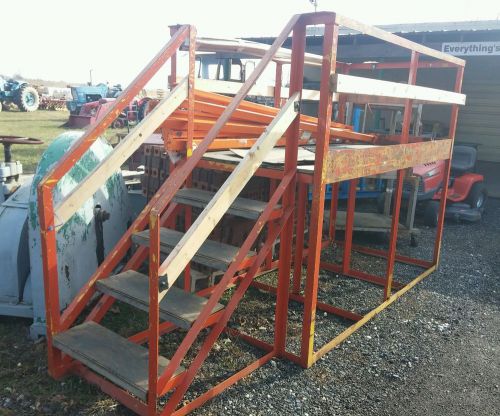 Steps with working platform stand Ladder Extension