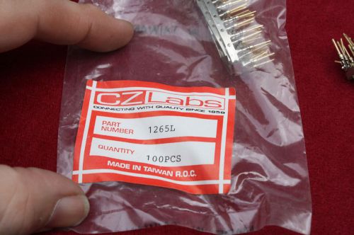 CZ labs 1265L Contact Pins For Crimp Type 1200 Series - Plug pack of 100