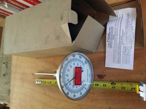 Trerice 5&#034; bi-metal thermometer 6&#034; stem b8560604 0/200f new for sale