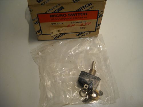 HONEYWELL MICRO SWITCH 12TS15-2 ON/OFF TOGGLE SWITCHES (SET OF 10) NEW IN BOX