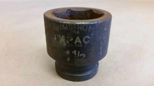 ARMSTRONG 21-048 IMPACT SOCKET 3/4 INCH DRIVE 1-1/2 INCHES MADE IN USA