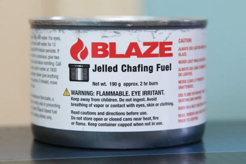 2 blaze jelled chafing fuel can 22030100 for sale