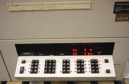 PERKIN ELMER 6500 INDUCTIVELY COUPLED PLASMA SPECTROPHOTOMETER