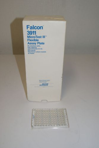 Lot of 25 BD FALCON 96-WELL MICROPLATES CLEAR TISSUE CULTURE PLATES 3911 25/CASE