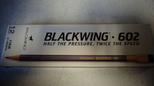 Blackwing 602 &#034;Half The Pressure, Twice The Speed&#034; 12 Pencils Firm &amp; Smooth