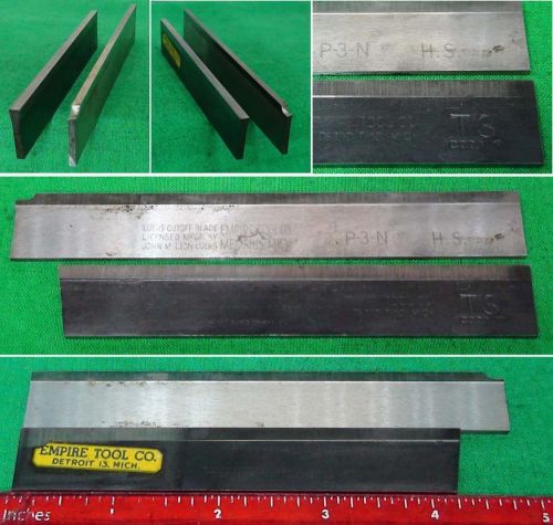 2 Cobalt T-Profile Part Cut-Off Blades 11/16&#034; Lathe Tool Bit Machinist Gunsmith