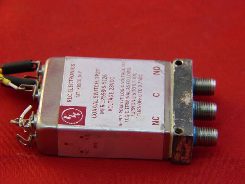 RLC Coaxial Switch 1P2T 28VDC