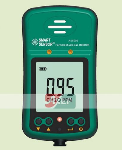 Handheld Formaldehyde Gas CH2O Detector Monitor 0-5PPM Alarm Smart Sensor AS8906