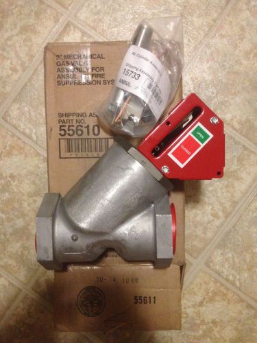 Ansul 2&#034; 55610 mechanical gas valve for ansul 101 fire suppression system for sale