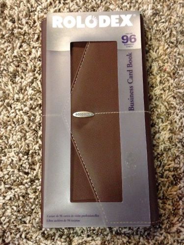 Rolodex 96 Brown Business Card Binder New In Box